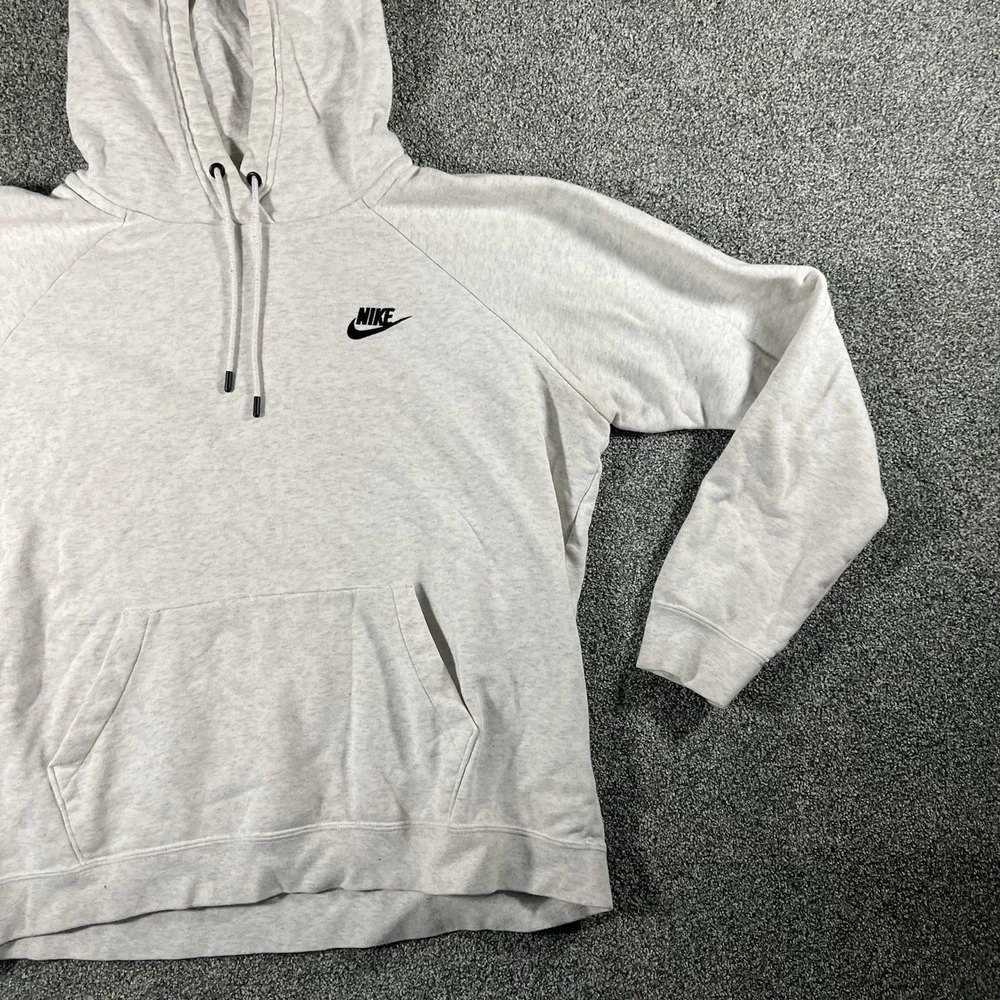 Nike Sportswear Club Fleece Pullover Hoodie Light Gray Men's Large